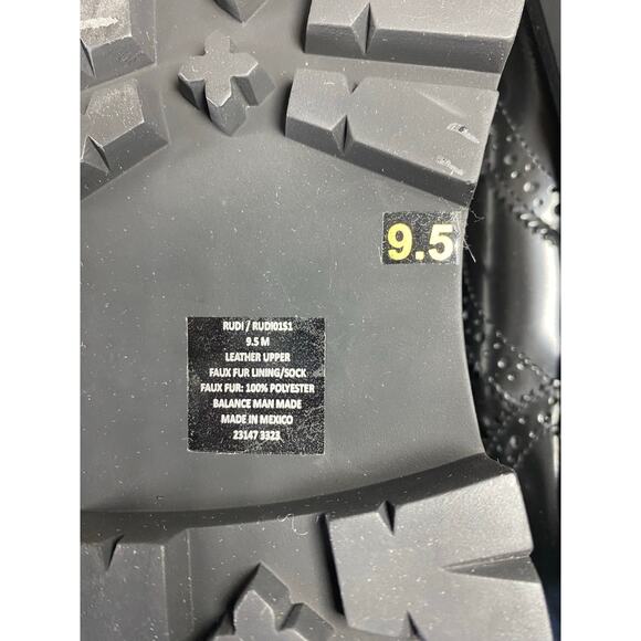 Steve Madden Rudi Black Leather Faux Fur Lace Oxfords BRAND NEW Women's 9.5M - Picture 13 of 13